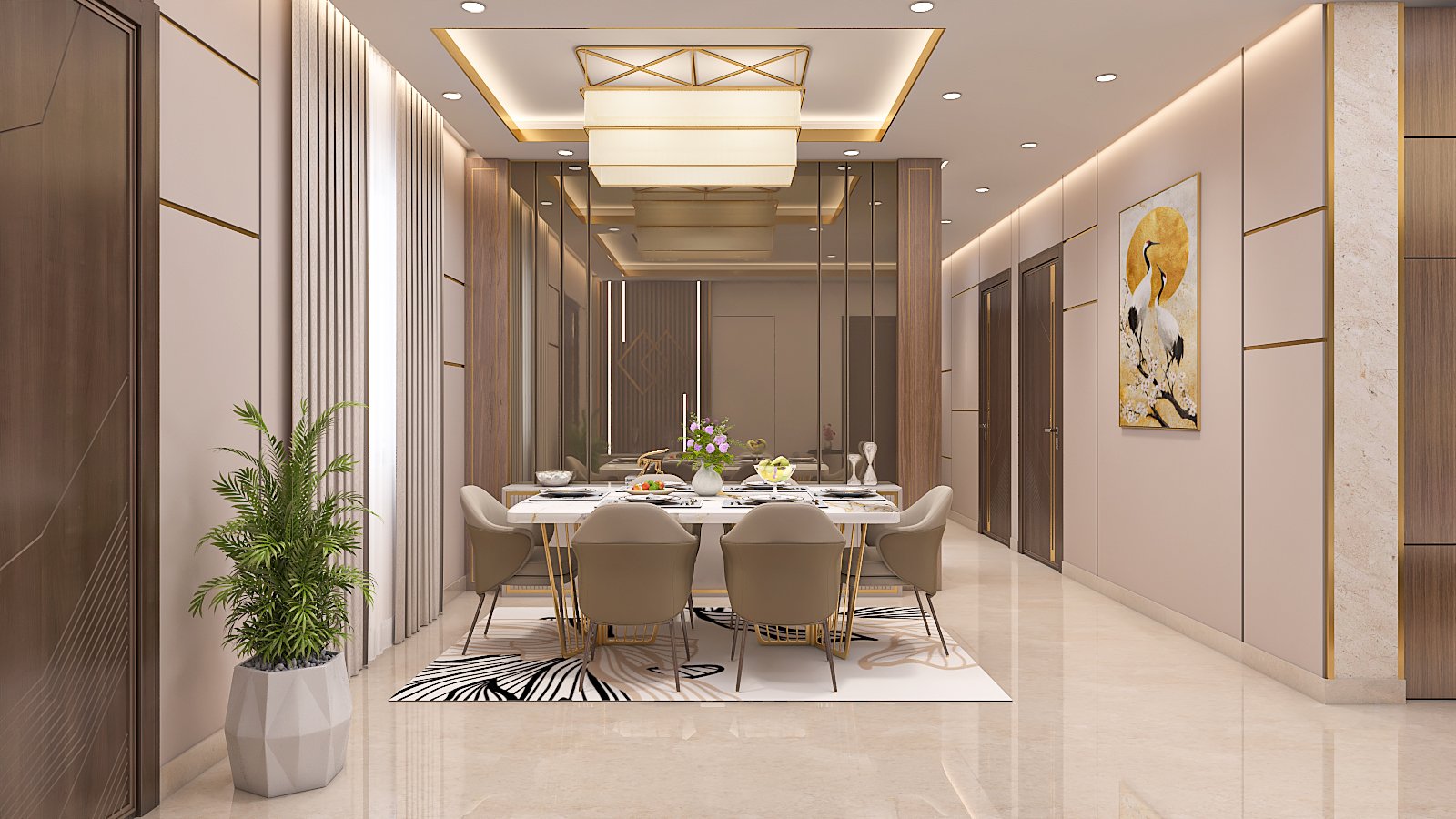 Luxury 6-Seater Dining Suite